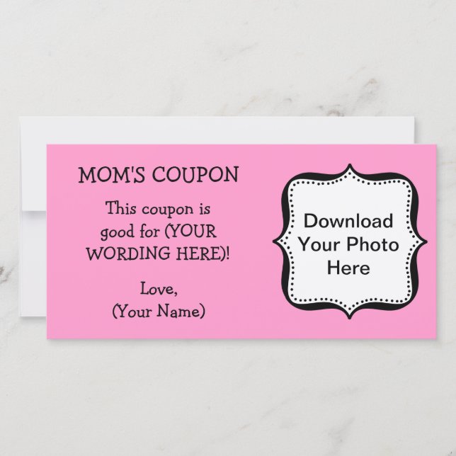 CUSTOM GIFT COUPON FOR MOM (Front)
