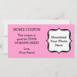 CUSTOM GIFT COUPON FOR MOM
