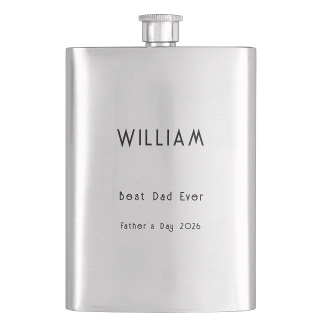Custom Gift for Dad  |  Personalized Father's Day  Flask (Front)