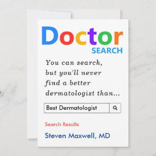 Custom Gift for Dermatologist Holiday Card