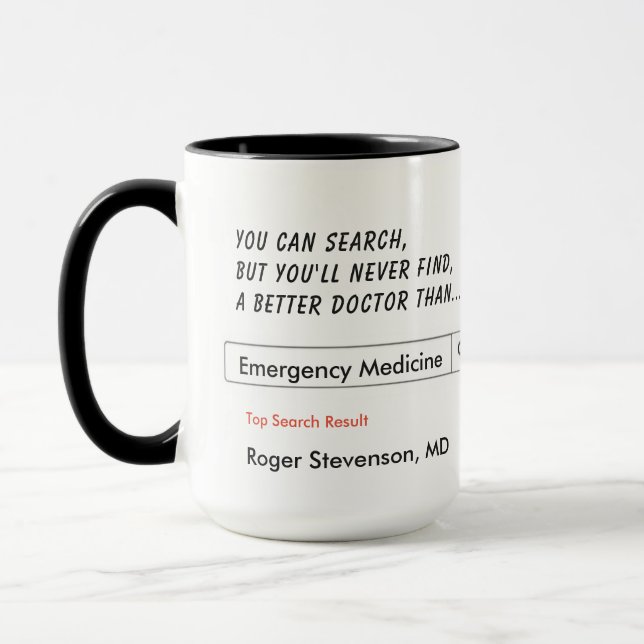 Custom Gift for Emergency Medicine Mug (Left)