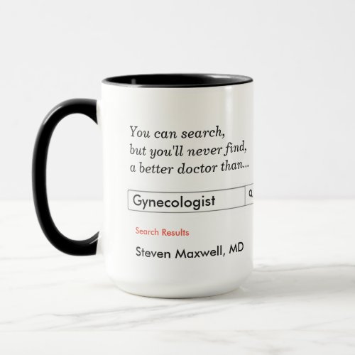 Custom Gift for Gynecologist Mug