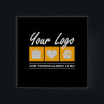 Custom Gift For Men Birthday Him Father Husband Button<br><div class="desc">You can customize it with your photo,  logo or with your text.  You can place them as you like on the customization page. Modern,  unique,  simple,  or personal,  it's your choice.</div>