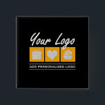 Custom Gift For Men Birthday Him Father Husband Button<br><div class="desc">You can customize it with your photo,  logo or with your text.  You can place them as you like on the customization page. Modern,  unique,  simple,  or personal,  it's your choice.</div>