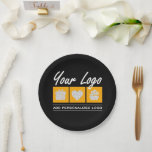 Custom Gift For Men Birthday Him Father Husband Paper Plates<br><div class="desc">You can customize it with your photo,  logo or with your text.  You can place them as you like on the customization page. Modern,  unique,  simple,  or personal,  it's your choice.</div>