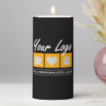 Custom Gift For Men Birthday Him Father Husband Pillar Candle<br><div class="desc">You can customize it with your photo,  logo or with your text.  You can place them as you like on the customization page. Modern,  unique,  simple,  or personal,  it's your choice.</div>