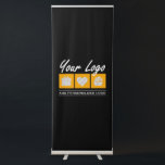 Custom Gift For Men Birthday Him Father Husband Retractable Banner<br><div class="desc">You can customize it with your photo,  logo or with your text.  You can place them as you like on the customization page. Modern,  unique,  simple,  or personal,  it's your choice.</div>