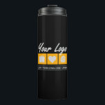 Custom Gift For Men Birthday Him Father Husband Thermal Tumbler<br><div class="desc">You can customize it with your photo,  logo or with your text.  You can place them as you like on the customization page. Modern,  unique,  simple,  or personal,  it's your choice.</div>
