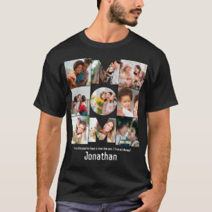 Custom Gift for Mom Mothers Day 9 Photo Collage T-Shirt