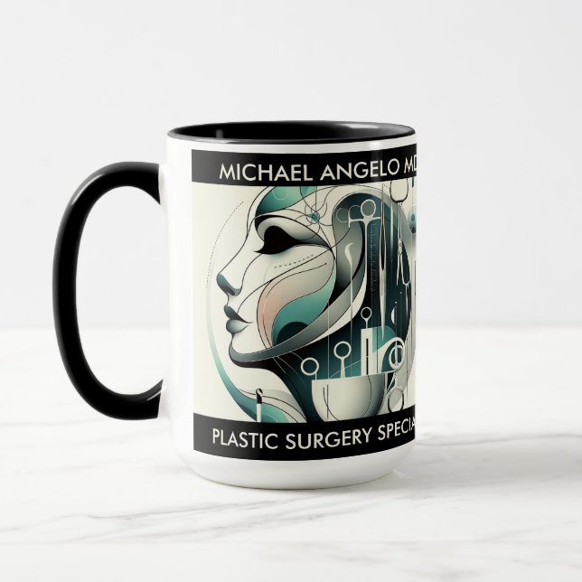Custom Gift for Plastic Surgeon Mug (Left)
