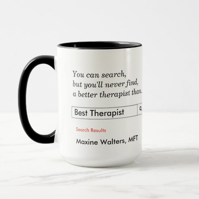 Custom Gift for Therapist Mug (Left)