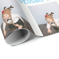 Custom gift wrapping paper with photo and text