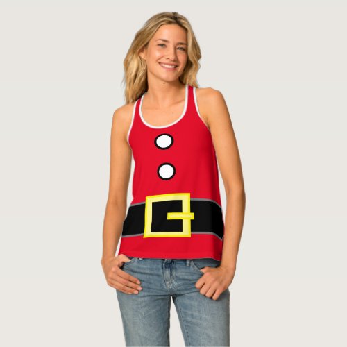 Custom Gifts Christmas SANTAS ELF SUIT COSTUME Tank Top