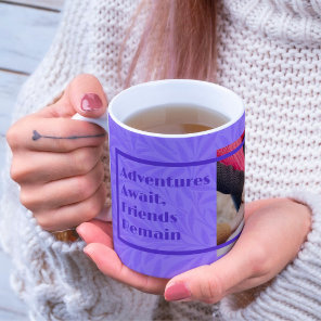 Custom Gifts for Friends Moving Away Violet Coffee Mug
