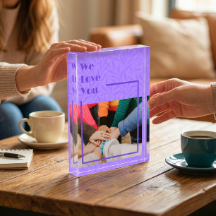 Custom Gifts for Friends Moving Away Violet Photo Block