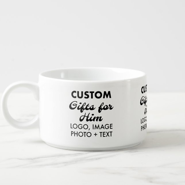 Custom Gifts for Him Chili Soup Mug 14oz. (Right)