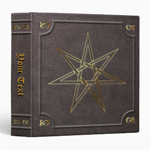 Custom Gilded Elven Fairy Star Book of Shadows Binder