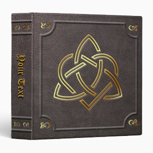 Custom Gilded Heart Triquetra Book of Shadows Binder
