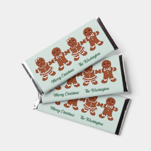 Custom Gingerbread Chocolate Hershey Bars