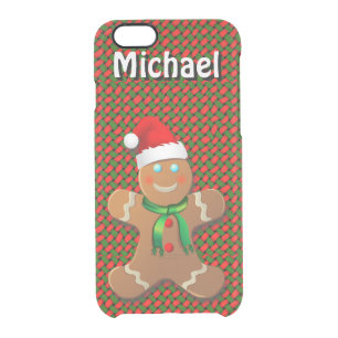 Custom Gingerbread Man Clear iPhone 6/6S Case