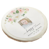 Custom Girl 1st Birthday Sugar Cookies (Angled)
