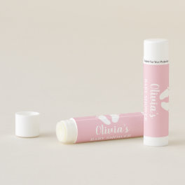 Custom girl baby shower lip balm party favor gift