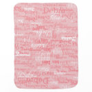 custom girl color names, personalized pink swaddle blanket custom girl color names, personalized pink swaddle blanket