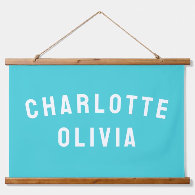 Custom Girl Name Personalized Daughter Nursery Art Hanging Tapestry (Front)