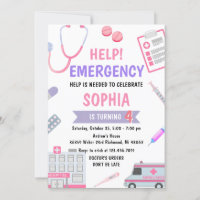 Custom Girl Nurse Doctor Pretend Birthday
