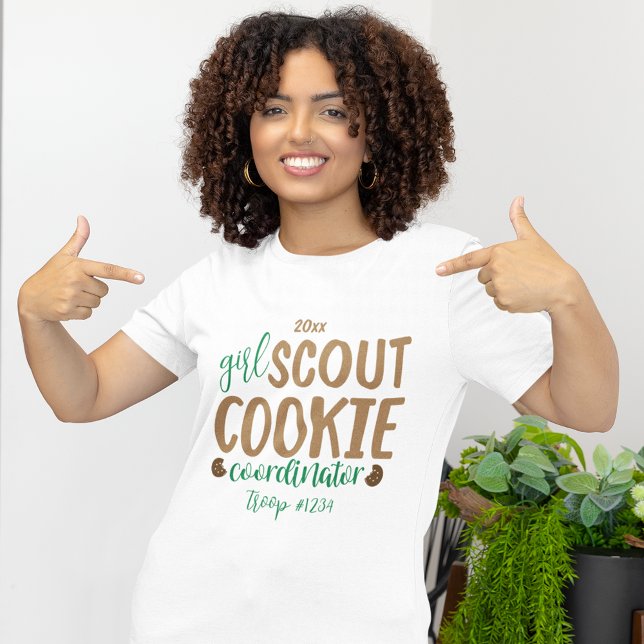 Custom Girl Scout Cookie Coordinator Volunteer T-Shirt (Creator Uploaded)