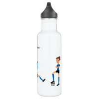 Soccer Water Bottle Girls Water Bottle Personalized Water Bottle