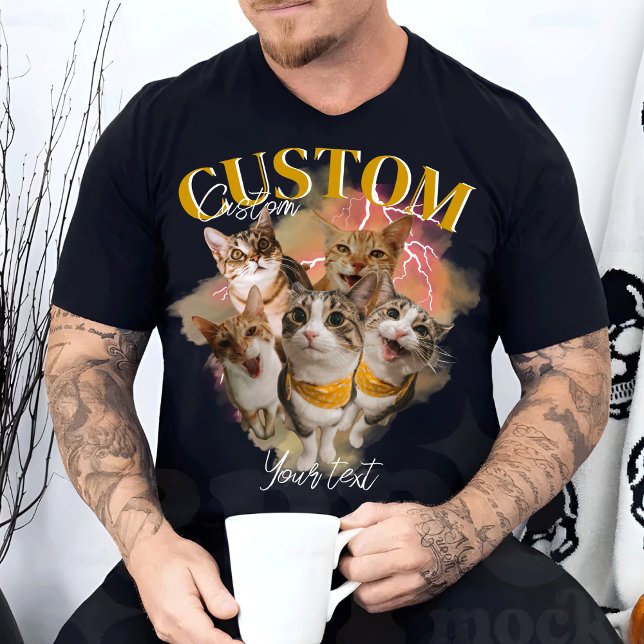 Custom Girlfriend Face Bootleg Rap T-Shirt (Creator Uploaded)