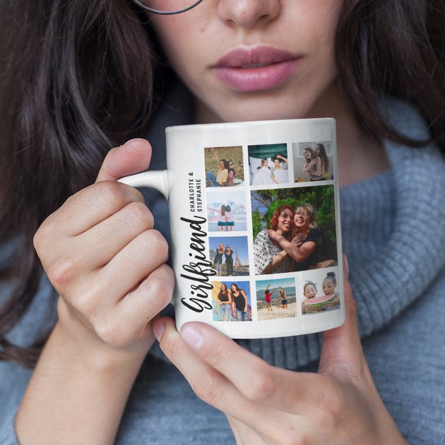 Custom Girlfriend Photo Collage Coffee Mug (Creator Uploaded)