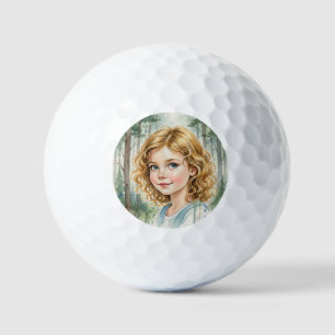 Custom girls Face Funny Party Personalized Golf Balls