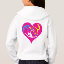 Custom Girls Pink Blue Yellow Gymnastics Hoodie Custom Girls Pink Blue Yellow Gymnastics Hoodie