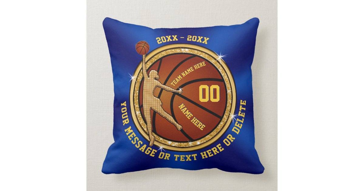 Custom Girls Senior Night Gifts For Basketball Throw Pillow Zazzle