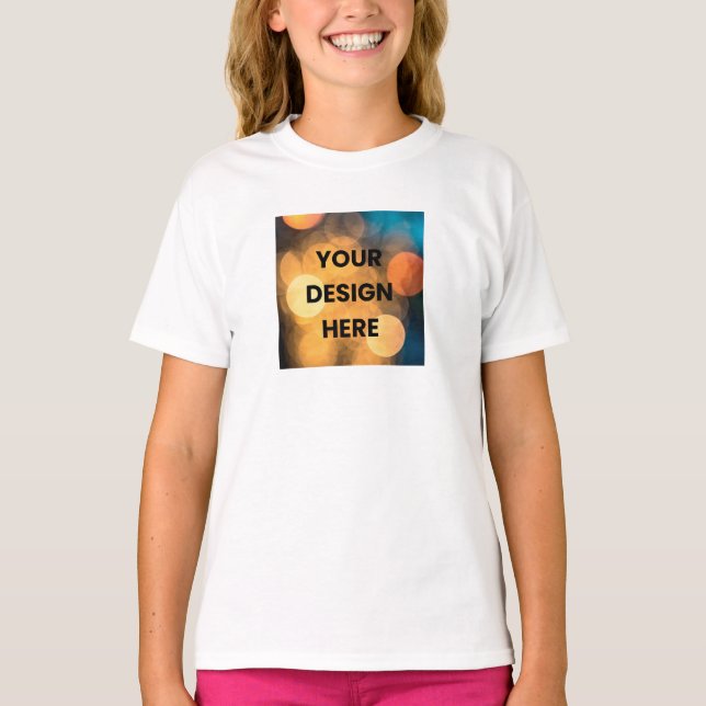 Custom Girls Tee – Your Design Here (Front)