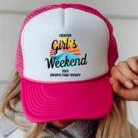 Custom Girls Trip 2025 Retro Sunset Weekend BFFs