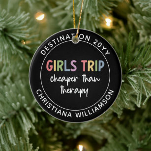 Girl's Trip Cheaper Than Therapy - Personalized Acrylic Tumbler