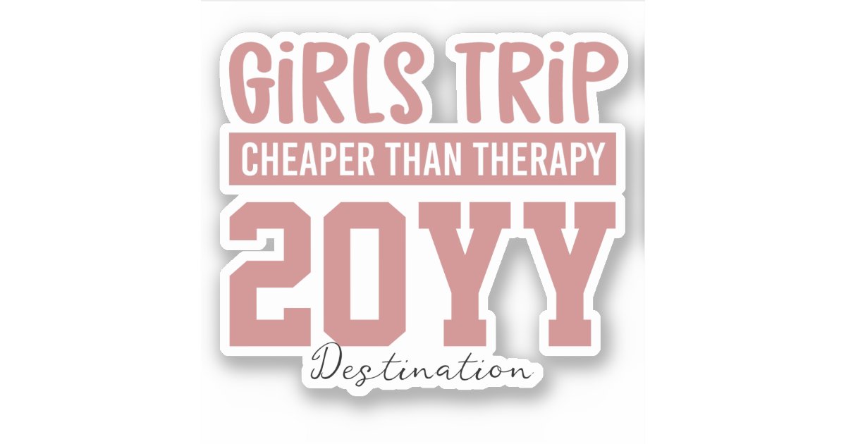 Custom Stickers - Greeting Cards: Girl's Trip