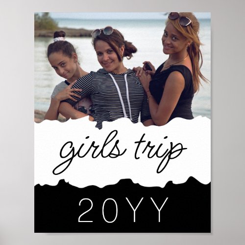 Custom Girls Trip  Girls weekend Getaway Souvenir Poster