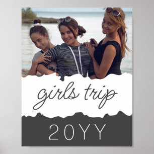 Custom Girls Trip Girls weekend Getaway Souvenir Poster