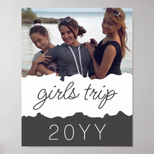 Custom Girls Trip  Girls weekend Getaway Souvenir Poster