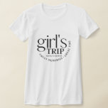 Custom Girls Trip Great Memories Travel Group T-Shirt<br><div class="desc">This stylish, minimalist girl’s trip design is the perfect way to celebrate friendship, travel, and unforgettable memories. Trip location is entirely customizable. Example shirt features a bold, elegant typography with the words “Girl’s Trip Amalfi Coast – Great Memories • Great Time, ” this design is made for women who love...</div>