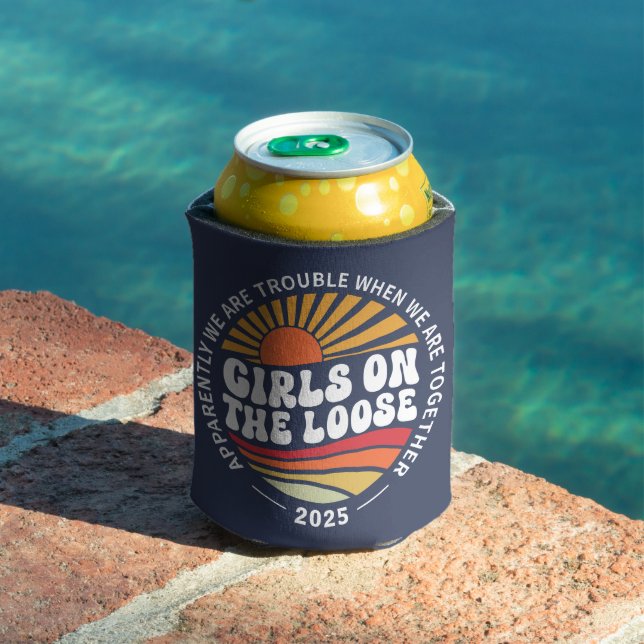 Custom Girls Trip Group Matching Summer Vacation Can Cooler (In Situ Pool)