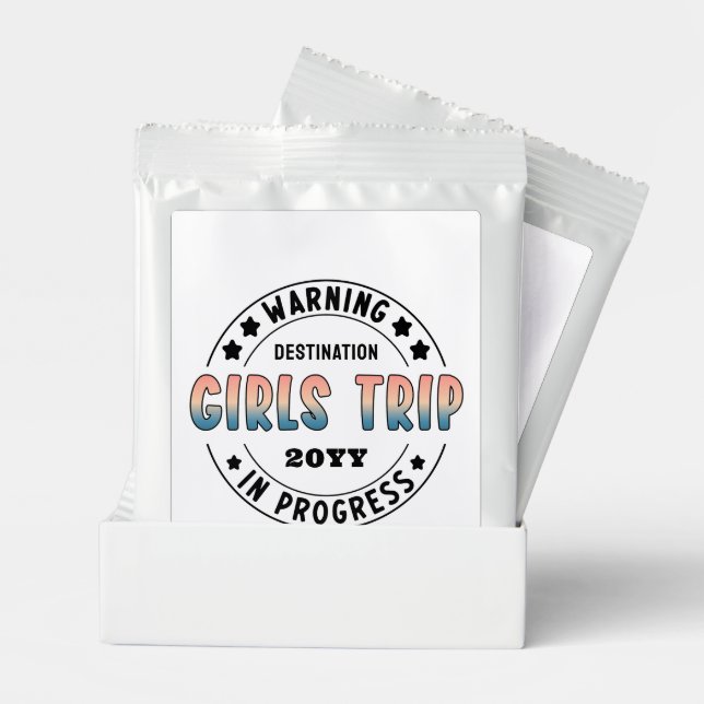 Custom Girls Trip in Progress Gradient Funny Lemonade Drink Mix (Pair)