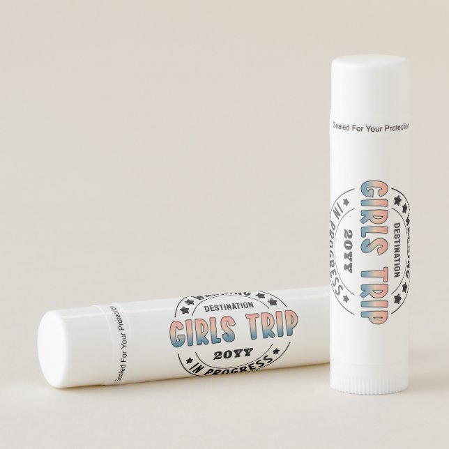 Custom Girls Trip in Progress Gradient Funny Lip Balm (Front)