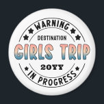 Custom Girls Trip in Progress Gradient Funny Magnet<br><div class="desc">Custom Girls Trip in Progress Gradient Funny Design</div>
