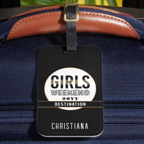 Custom Girls Weekend Girls Trip Vacation Luggage Tag
