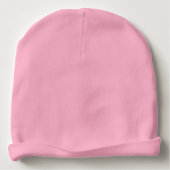 Custom girly pink baby hats with butterfly design baby beanie (Back)